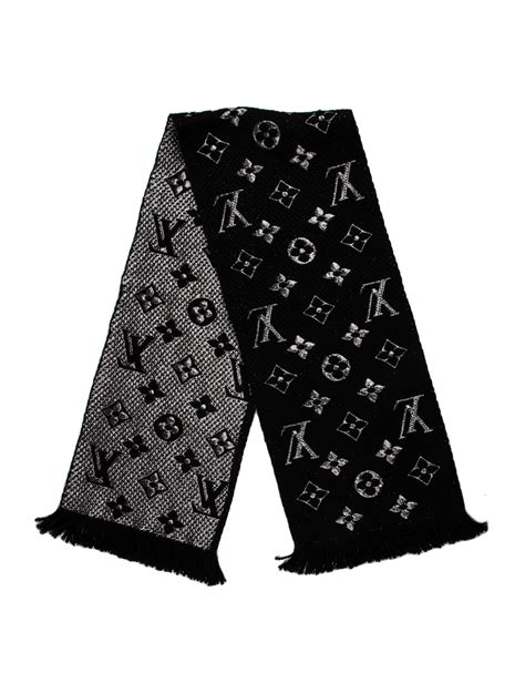 logomania scarf louis vuitton black|louis vuitton logomania scarf beige.